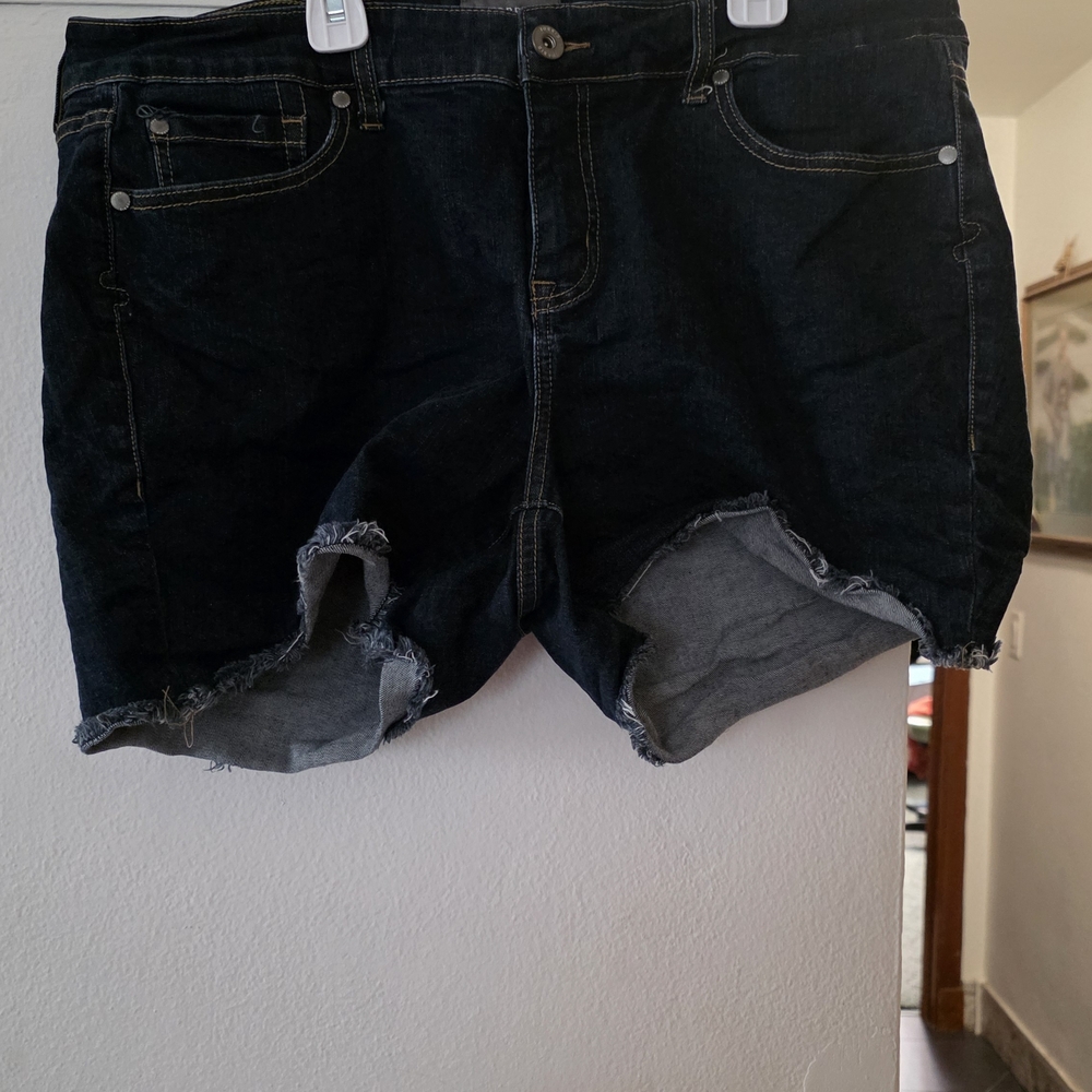 Torrid Blue Jean Shorts for Women - Picture 9 of 16